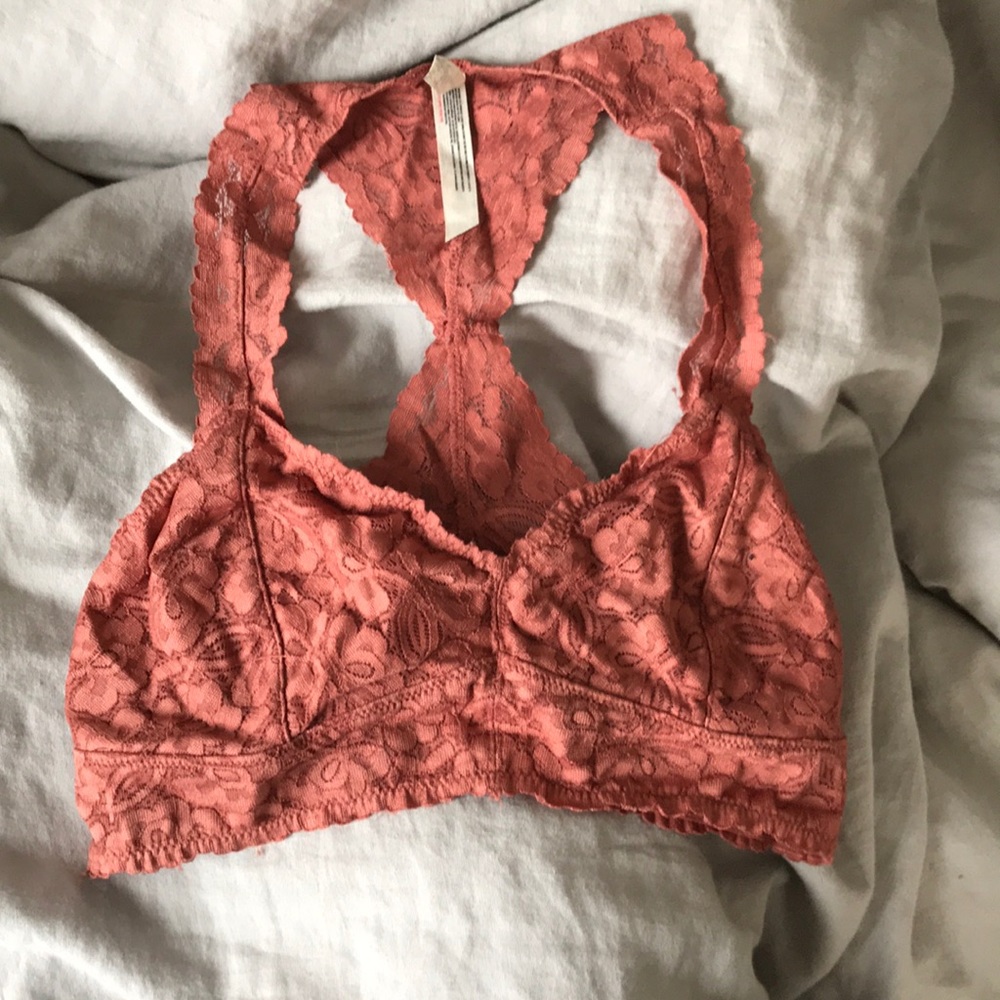 FREE PEOPLE — Galloon Lace Racerback Bra